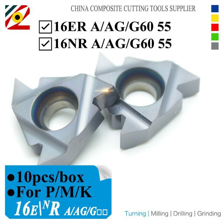 16ER 16NR 16IR A60 AG60 G60 A55 AG55 G55 Thread Turning Inserts