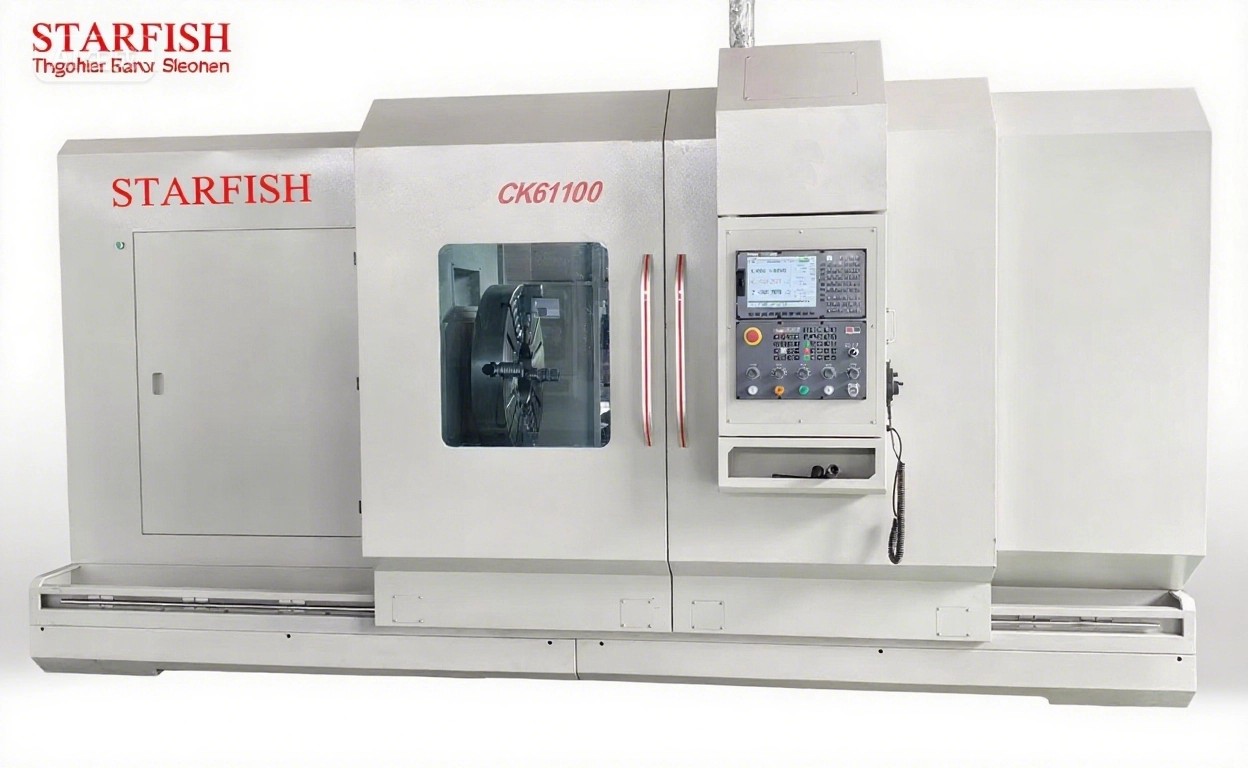 CNC Flat Bed Lathe Machine