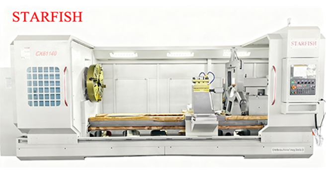 CNC Flat Bed Lathe Machine
